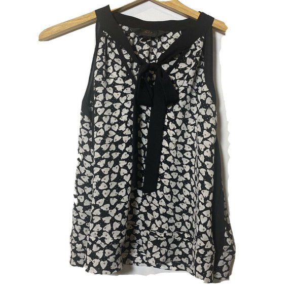 DISNEY'S Tops - DISNEY'S ALICE BLOUSE, HEARTS Medium